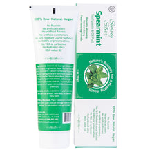 Load image into Gallery viewer, Simply Silver Spearmint Toothpaste (4 oz)