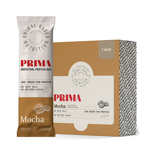 PRIMA™ Grass-Fed Protein Bars [Mocha] (7 bars) - Laird Wellness
