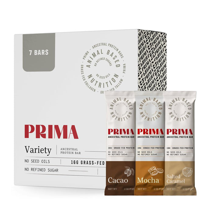 PRIMA™ Grass-Fed Protein Bars [Variety Pack] (7 bars)