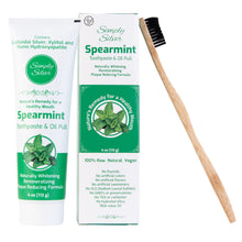 Load image into Gallery viewer, Simply Silver Spearmint Toothpaste (4 oz)