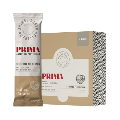 PRIMA™ Grass-Fed Protein Bars [Salted Carmel] (7 bars) - Laird Wellness