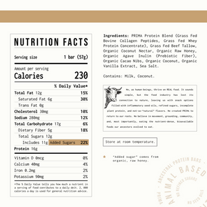 PRIMA™ Grass-Fed Protein Bars [Variety Pack] (7 bars)
