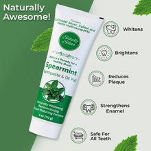 Load image into Gallery viewer, Simply Silver Spearmint Toothpaste (4 oz)
